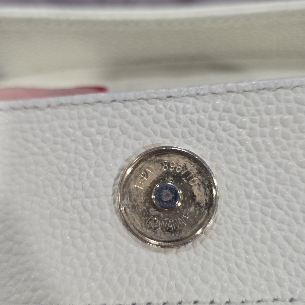 Yves Saint Laurent Cream Leather Women's Bag - Picture 5 of 16